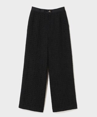 GRACE CONTINENTAL ツイードイージーパンツ ブラック