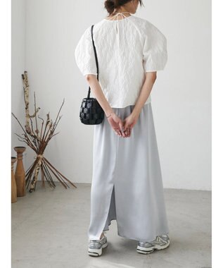 Green Parks AnriettMusee ショート丈ジャガードトップス Off White