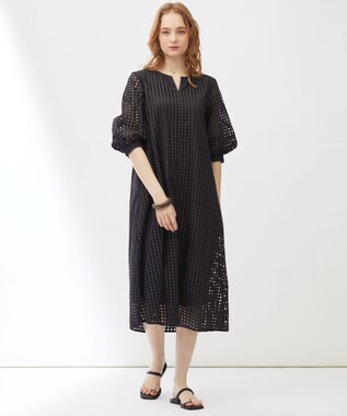 23区 【Indian Factory】アイレットレース ワンピース ブラック系