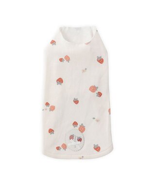 PET PARADISE ペットパラダイス はじめてのタンクトップ 《花苺柄》 中型犬 大型犬 ホワイト×レッド