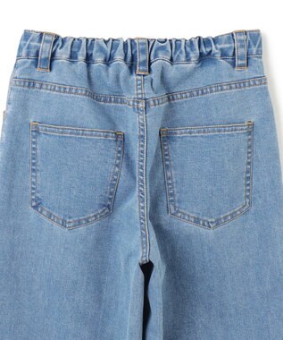UNFILO 【110-150cm】カーブワイドデニム ミッドブルー