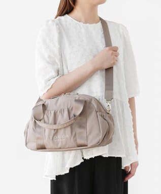 TOCCA 【WEB＆一部店舗限定】【一部カラー撥水】AMIRARE NYLON BOSTON M ボストンバッグ ベージュ系