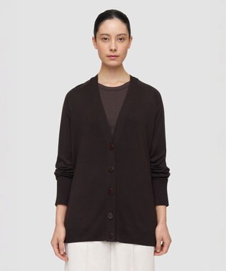 JOSEPH スーパーファインシルク　カーディガン Espresso
