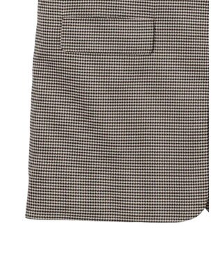 earth music&ecology テーラードジレ Check Brown