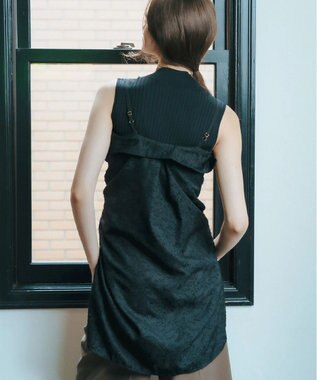 YECCA VECCA 3wayシアージャガードシャツ Ivory