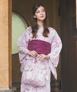 Maison de FLEUR リボン浴衣 Pink