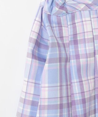 ANY KIDS プリーツ スカパン サックスブルー×チェック