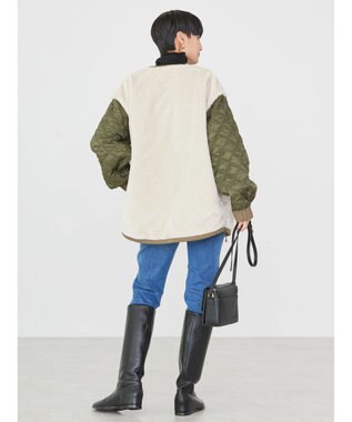 AMERICAN HOLIC キルポカリバーシブルキルティングミディコート Khaki