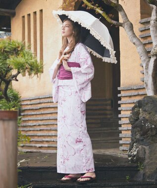 Maison de FLEUR リボン浴衣 Pink