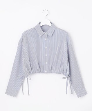 Feroux 【洗える】ショート丈ドロスト シャツ