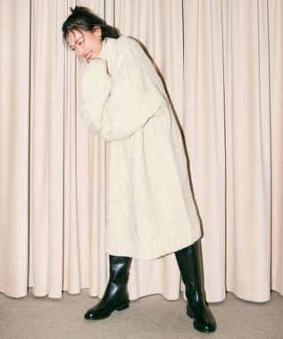 Pointer 本革ベーシック 裏起毛 ロングブーツ ブラック