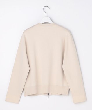 J.PRESS LADIES INTERLOCK ニット ブルゾン ベージュ系