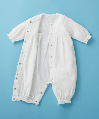 MIKI HOUSE HOT BISCUITS 【ミキハウス】【50-60cm】セレモニードレスセット【通年向け】 白