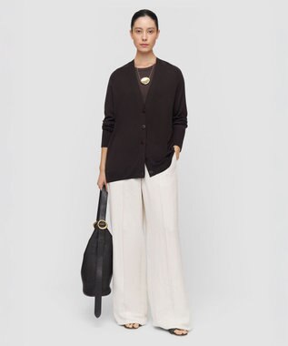 JOSEPH スーパーファインシルク　カーディガン Espresso