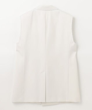 NAVE ウールポリエステルツイル ジレ アイボリー系