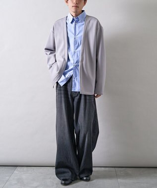 CRAFT STANDARD BOUTIQUE ボタンレスカットカーディガン Gray