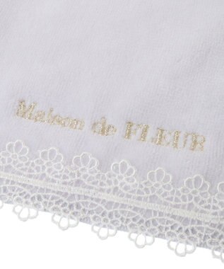 Maison de FLEUR アンダーレースタオルハンカチ Lilac