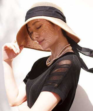 自由区 【ワコールコラボ】【カタログ掲載・洗える】レーシーニット ドレス ブラック