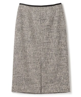 BEIGE， FRESNEL / Iラインスカート Gray×Beige