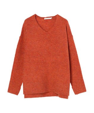 AMERICAN HOLIC ＭｉｘヤーンＶネックニットプルオーバー Orange