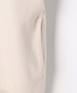J.PRESS LADIES S INTERLOCK ニット ブルゾン ベージュ系