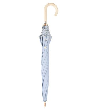 MOONBAT DAKS 晴雨兼用日傘 長傘 ドット ジャカード ボーラ刺繍 ペールスカイ