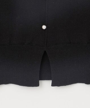 組曲 L シアーパフ袖 ニット ブラック系