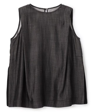 uncrave リヨセルデニム ノースリーブブラウス ブラック