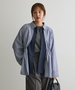 CRAFT STANDARD BOUTIQUE レイヤードライクシャツ Navy