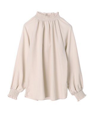 Green Parks ・ＥＬＥＮＣＡＲＥ　ＤＵＥ　シャーリングカラーブラウス Beige