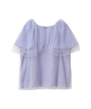 earth music&ecology チュールレイヤードプルオーバー Lavender