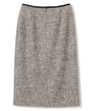 BEIGE， 【S-size】FRESNEL / Iラインスカート Gray×Beige