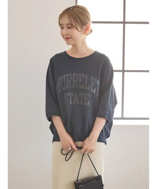 AMERICAN HOLIC ドルマンミニ裏毛プルオーバー① Dark Navy