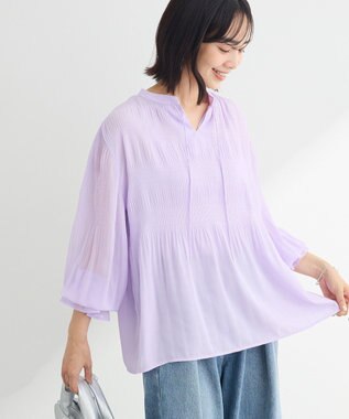 Green Parks マジョリカブラウス Lavender