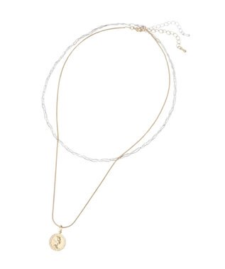 Green Parks ｅｖｅｒｙ　ｗａｌｋ．２本セットコインネックレス