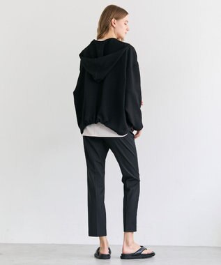 BEIGE， BROOM / スウェット風コンパクトライトパーカー Black