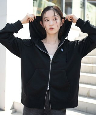  【WEB限定/ユニセックス着用ITEM/25年秋冬新作/SMLサイズ展開】別注U.S.POLO ASSN.　ZIPパーカー