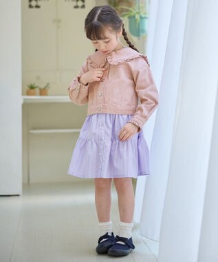 ANY KIDS デニム ジャケット ピンク