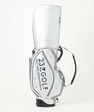 23区GOLF 【UNISEX】セルフスタンドバッグ内蔵キャディバッグ シルバー系