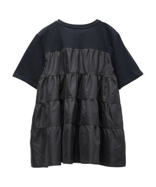 CRAFT STANDARD BOUTIQUE 異素材ティアードカットチュニック Black