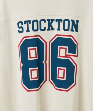 WEGO 【ユニセックス着用ITEM/手洗い可/MLサイズ】フットボールBIG　T（S） オフホワイト