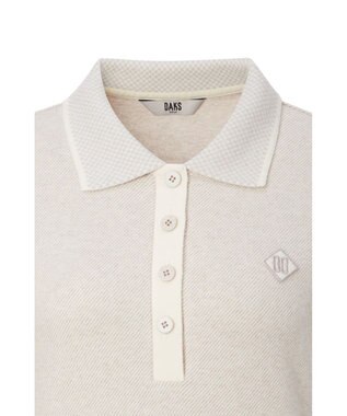 DAKS 【DAKS GOLF】ソフトニットポロシャツ ベージュ