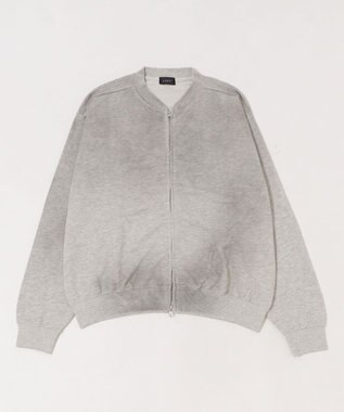 WEGO ブラストダブルZIPスウェットカーディガン 杢グレー