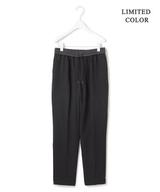 ICB L 【新色追加・WEB限定カラーあり・接触冷感・UVケア・速乾・防シワ・洗える】 FluidBackSatin  ドロストパンツ チャコール系［WEB限定］