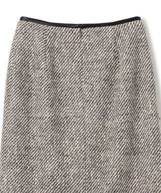 BEIGE， FRESNEL / Iラインスカート Gray×Beige