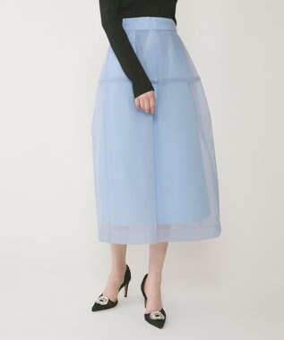 GRACE CONTINENTAL ダンボールメッシュスカート ブルー
