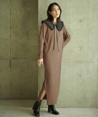 #Newans LILY/ キルティング付け襟 ブラック系9