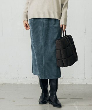 【17号サイズまで展開・SHIHOさん着用】ソフトコーデュロイ スカート