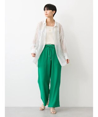 AMERICAN HOLIC 接触冷感Ｗポケットワイドパンツ Green