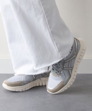 Bridget Birkin 【PARADIS COULEUR】異素材コンビレースアップスニーカー グレーコンビ